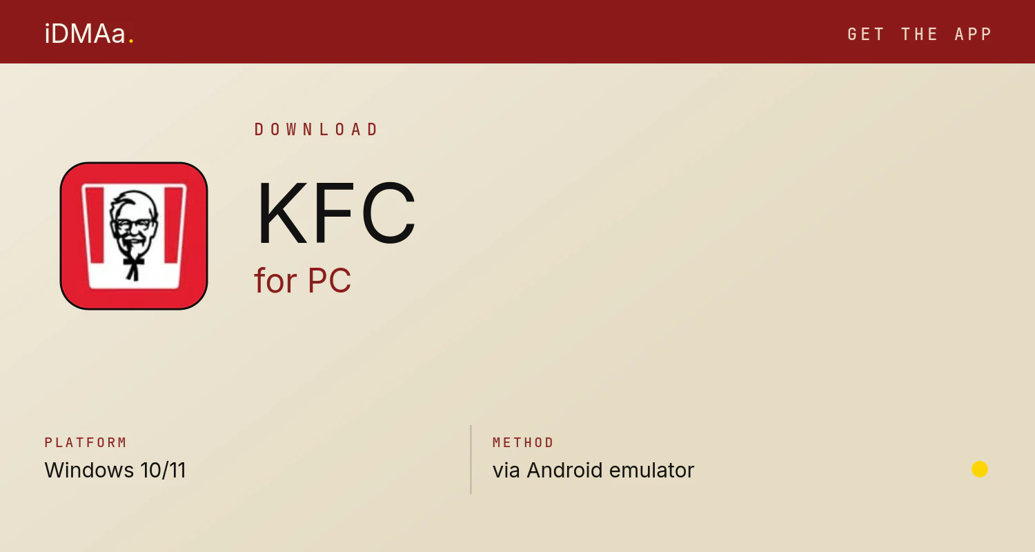 Download KFC for PC