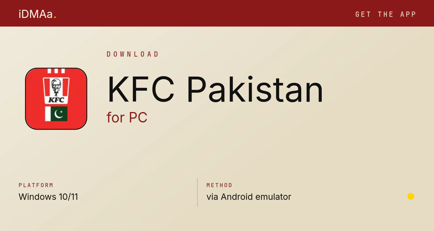 Download KFC Pakistan for PC