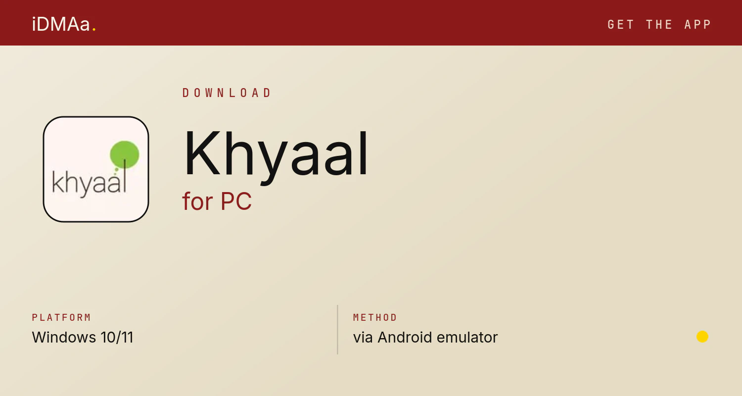 Download Khyaal for PC