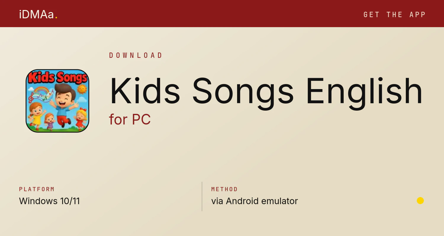 Download Kids Songs English for PC