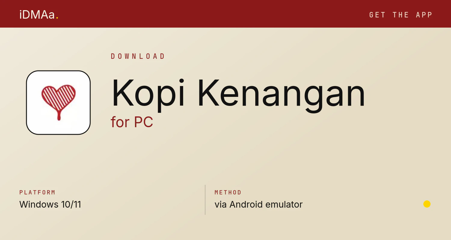 Download Kopi Kenangan for PC Download Kopi Kenangan for PC