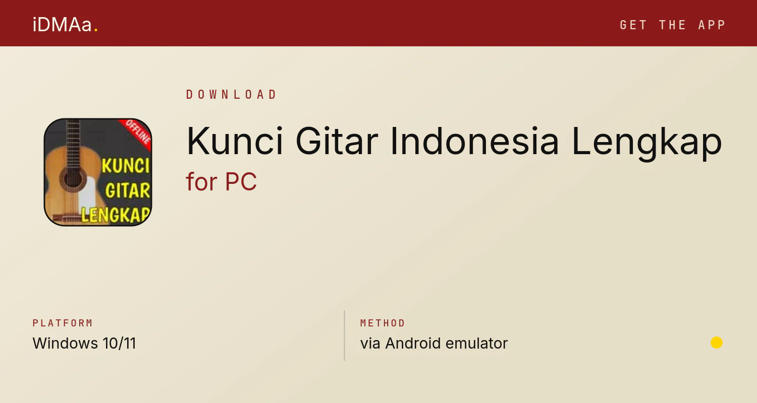 Download Kunci Gitar Indonesia Lengkap for PC