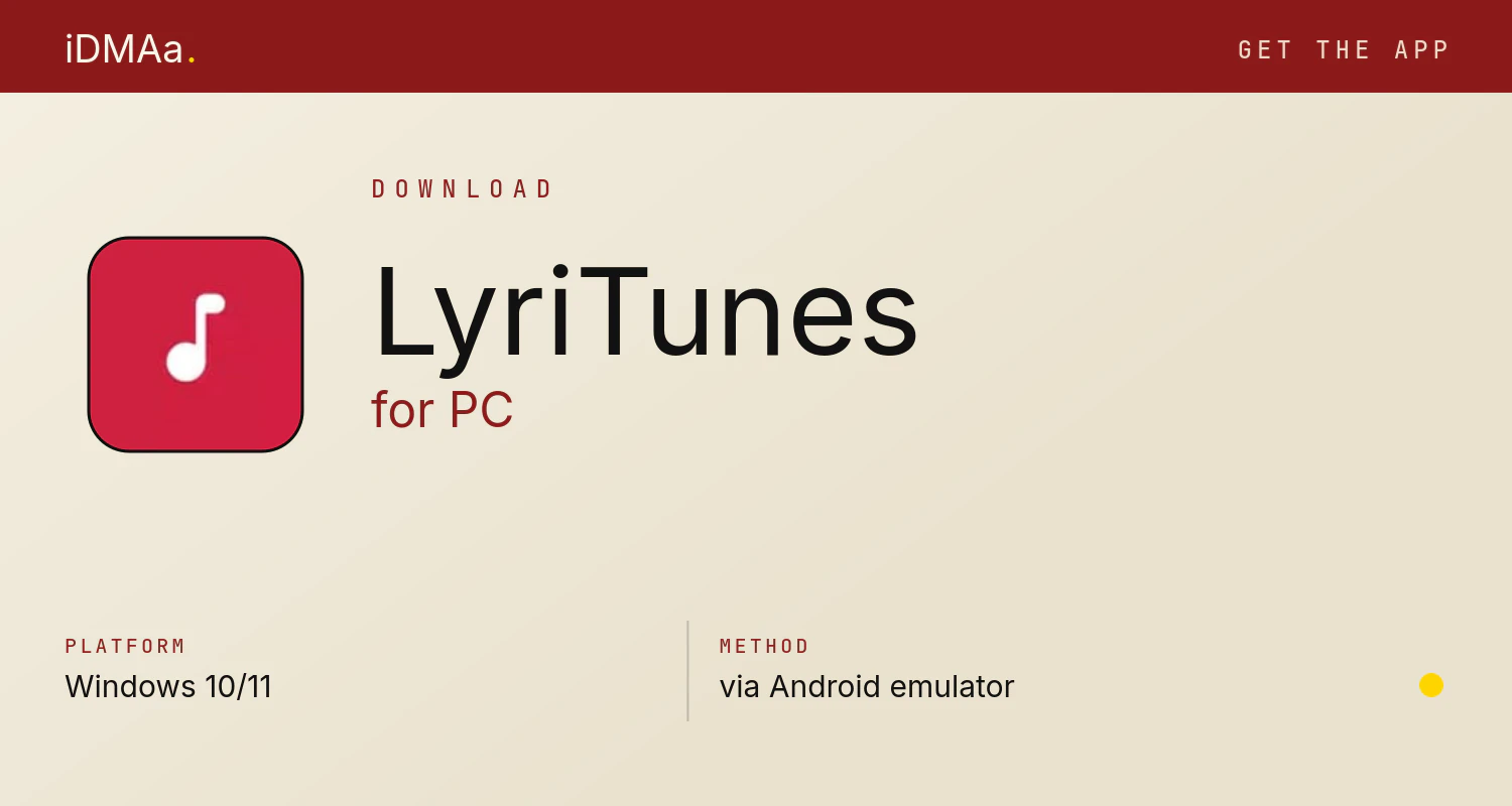 Download LyriTunes for PC