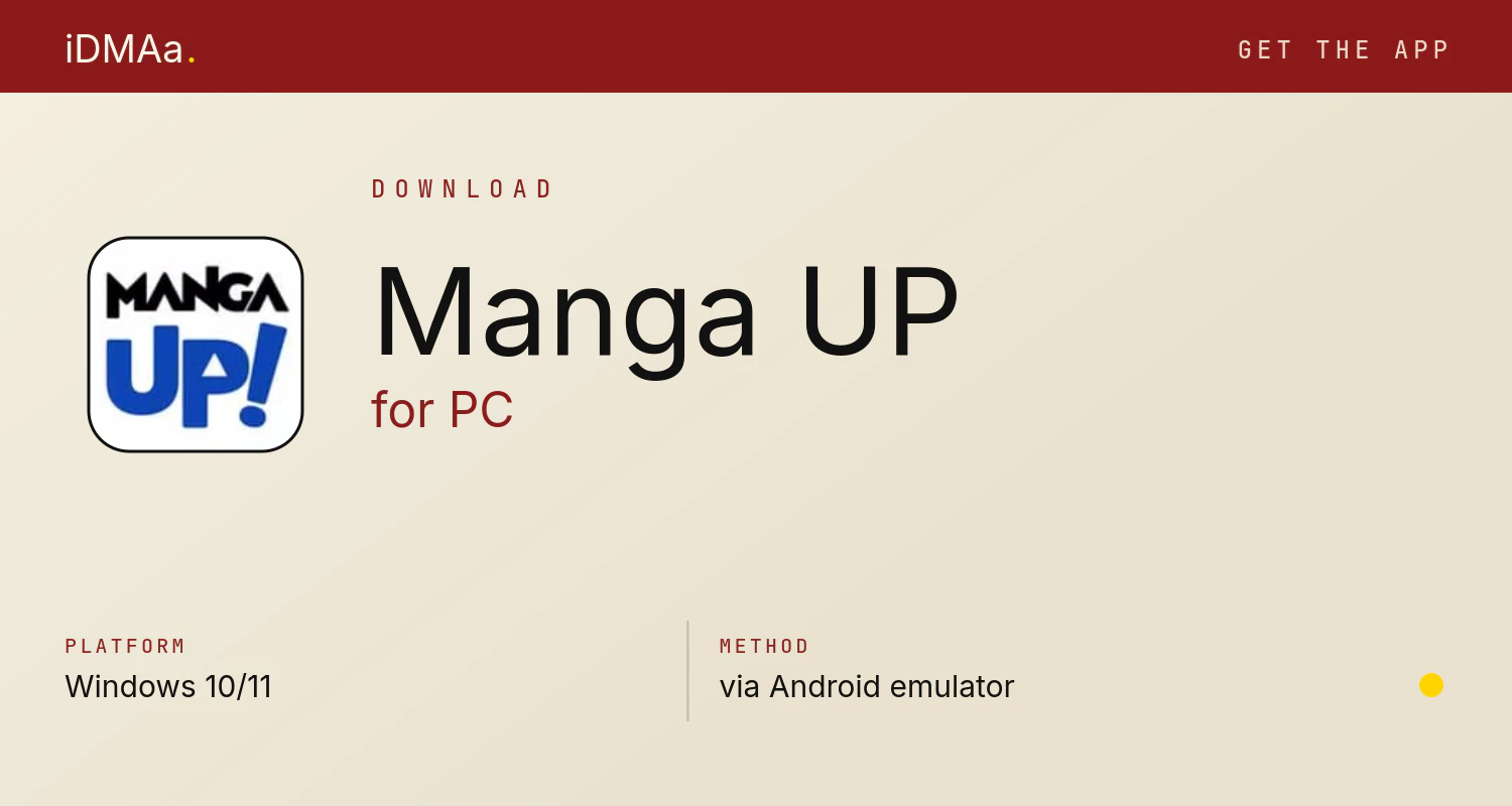 Download Manga UP! for PC Download Manga UP! for PC