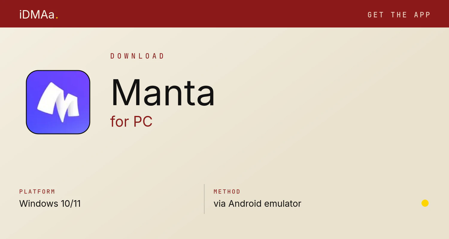 Download Manta for PC