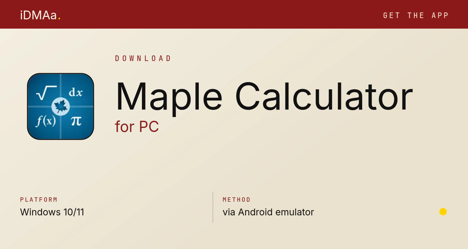 Download Maple Calculator for PC