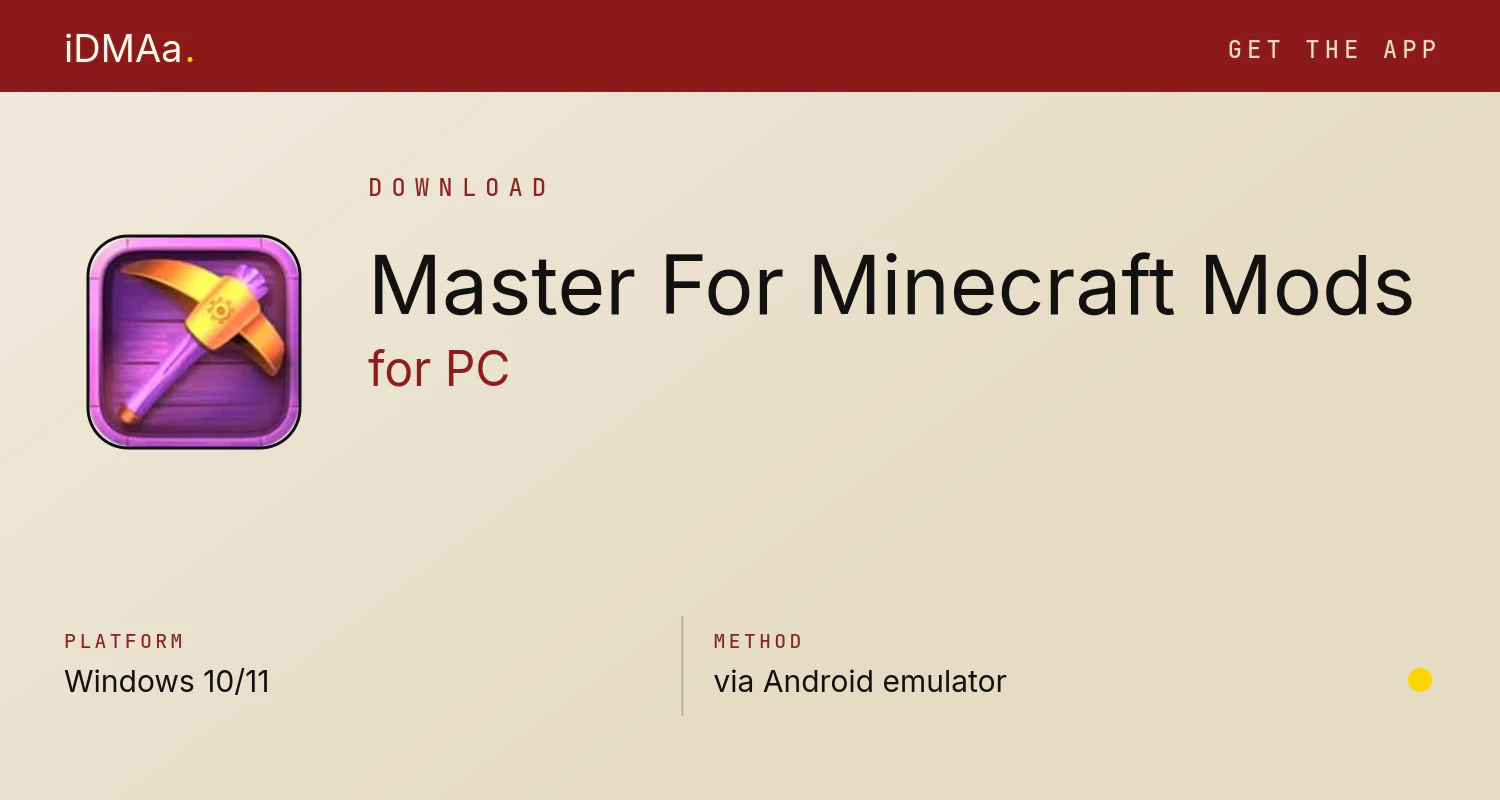 Download Master For Minecraft - Mods for PC