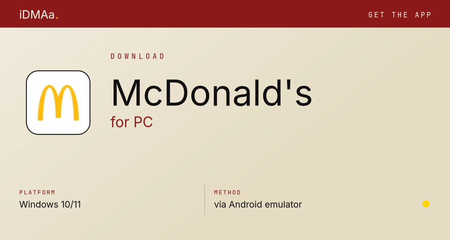 Download McDonald's for PC