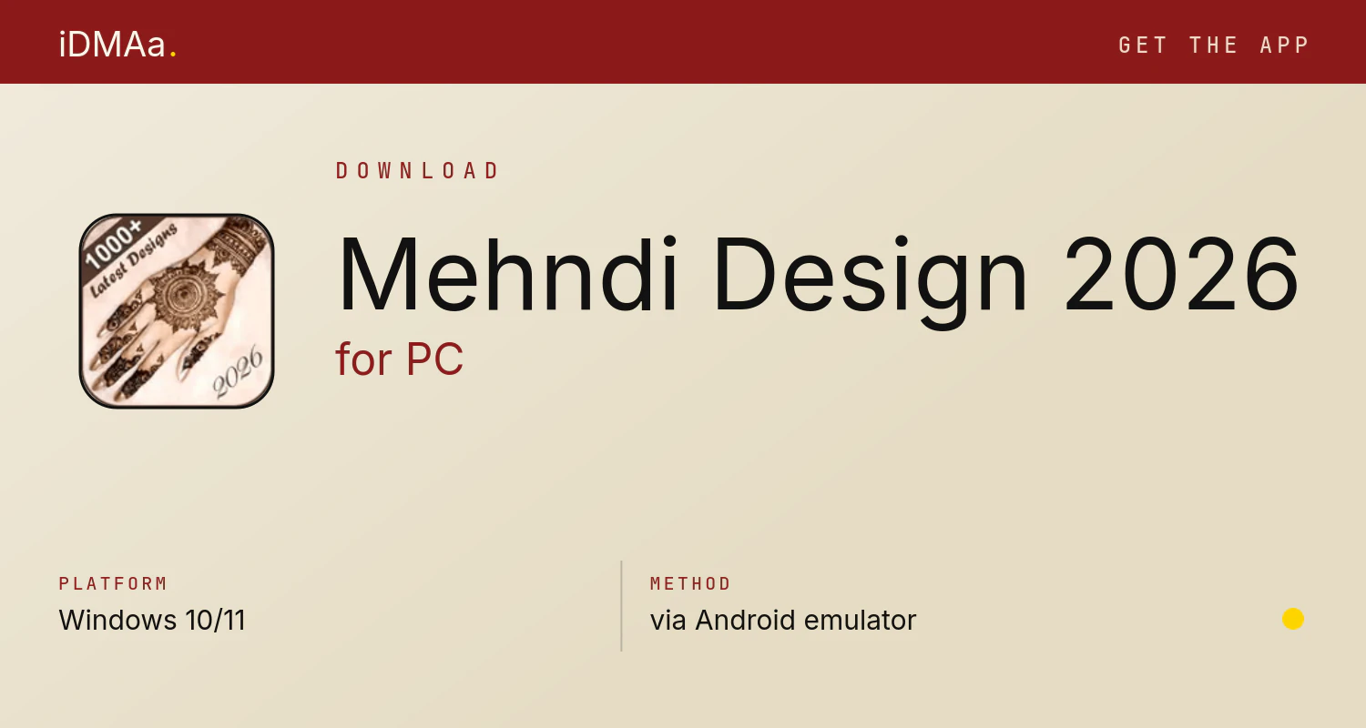 Download Mehndi Design 2026 for PC Download Mehndi Design 2026 for PC