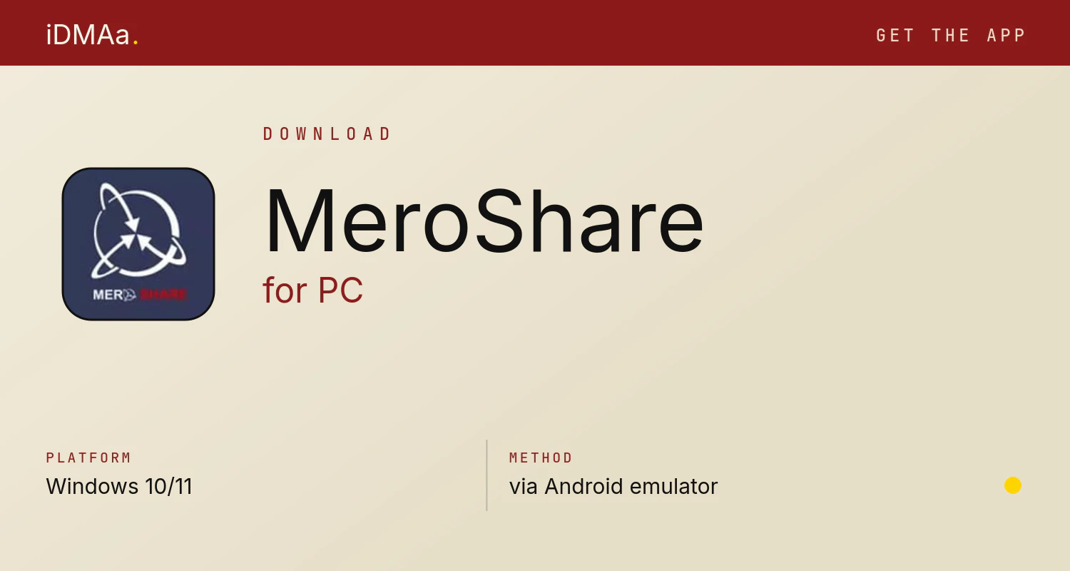 Download MeroShare for PC