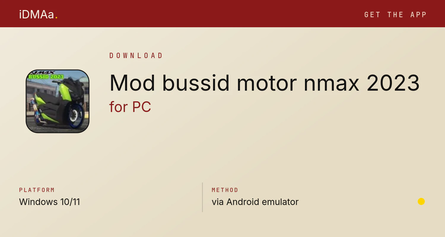 Download Mod bussid motor nmax 2023 for PC