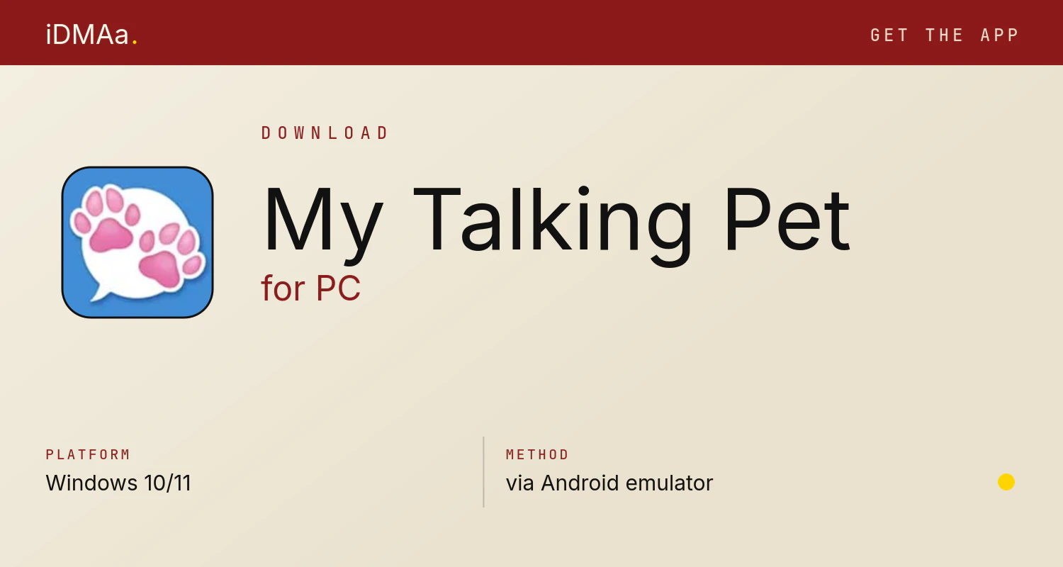 Download My Talking Pet for PC