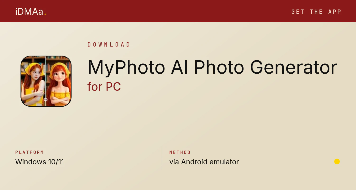 Download MyPhoto: AI Photo Generator for PC