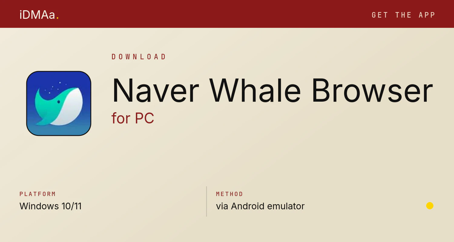 Download Naver Whale Browser for PC