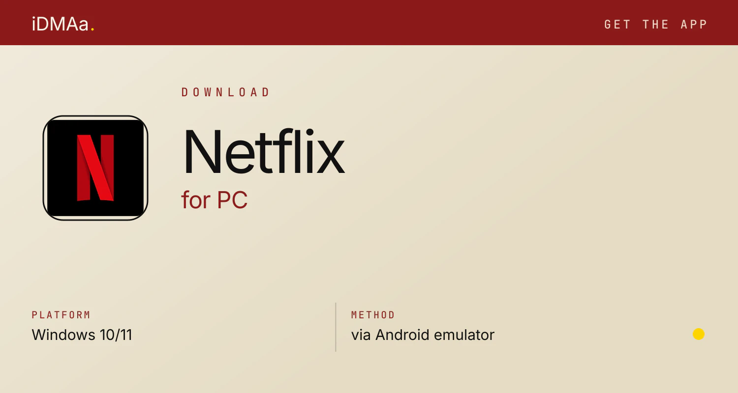 Download Netflix for PC