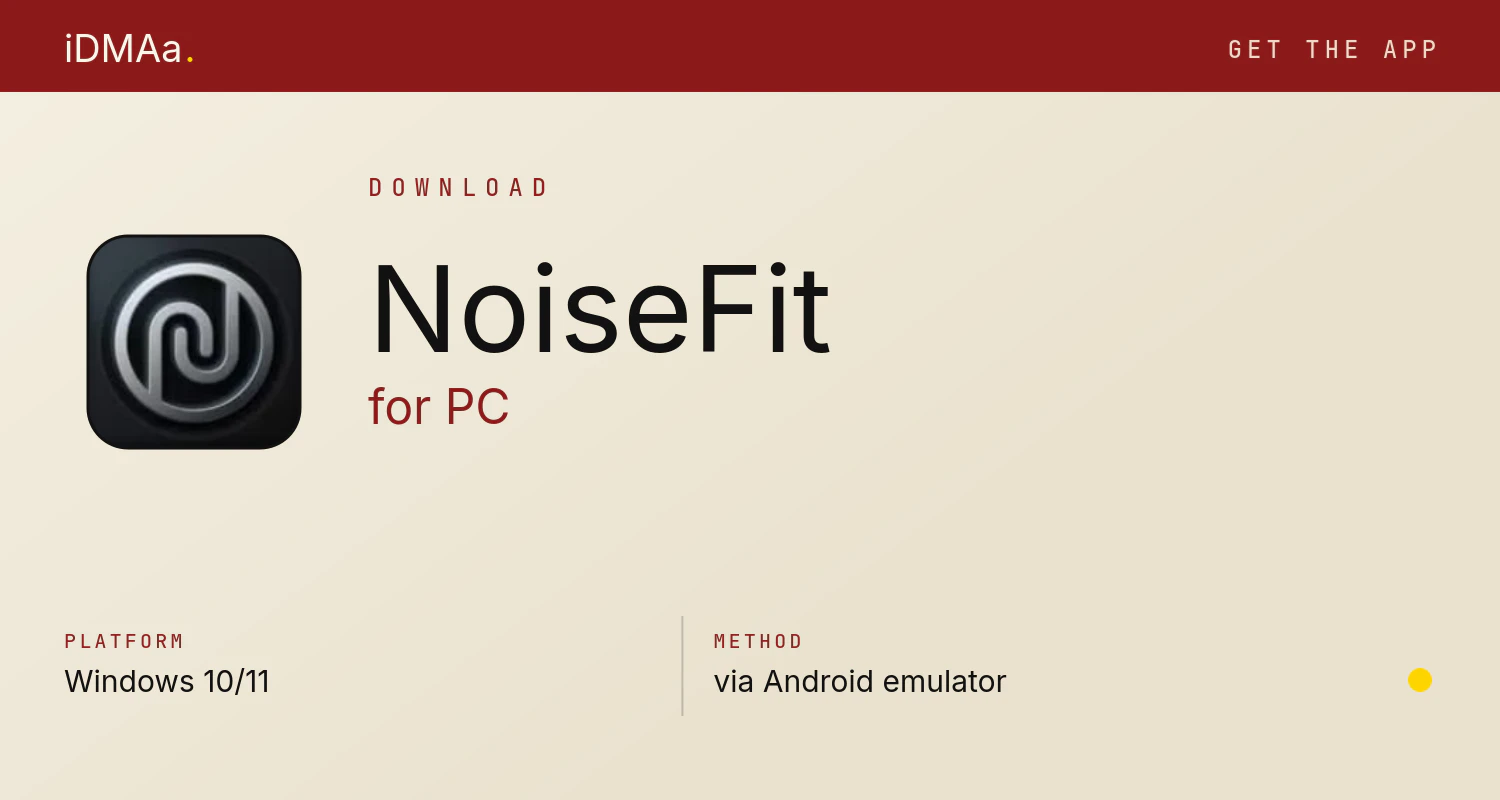 Download NoiseFit for PC Download NoiseFit for PC