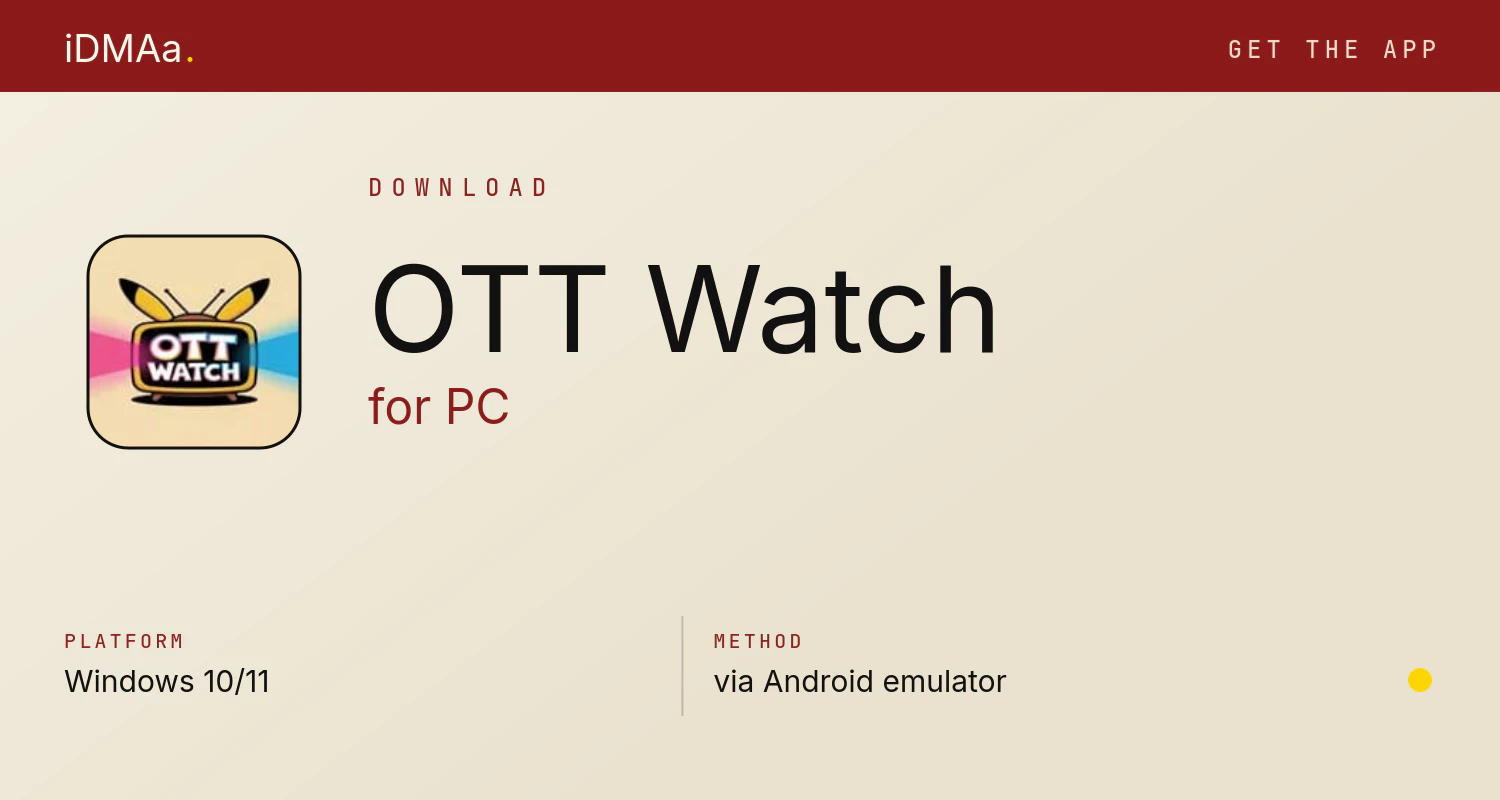 Download OTT Watch for PC