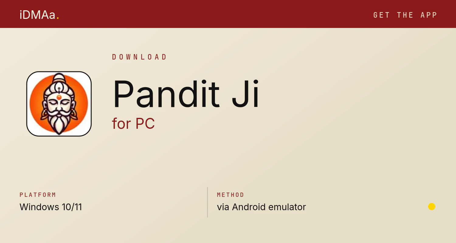 Download Pandit Ji for PC