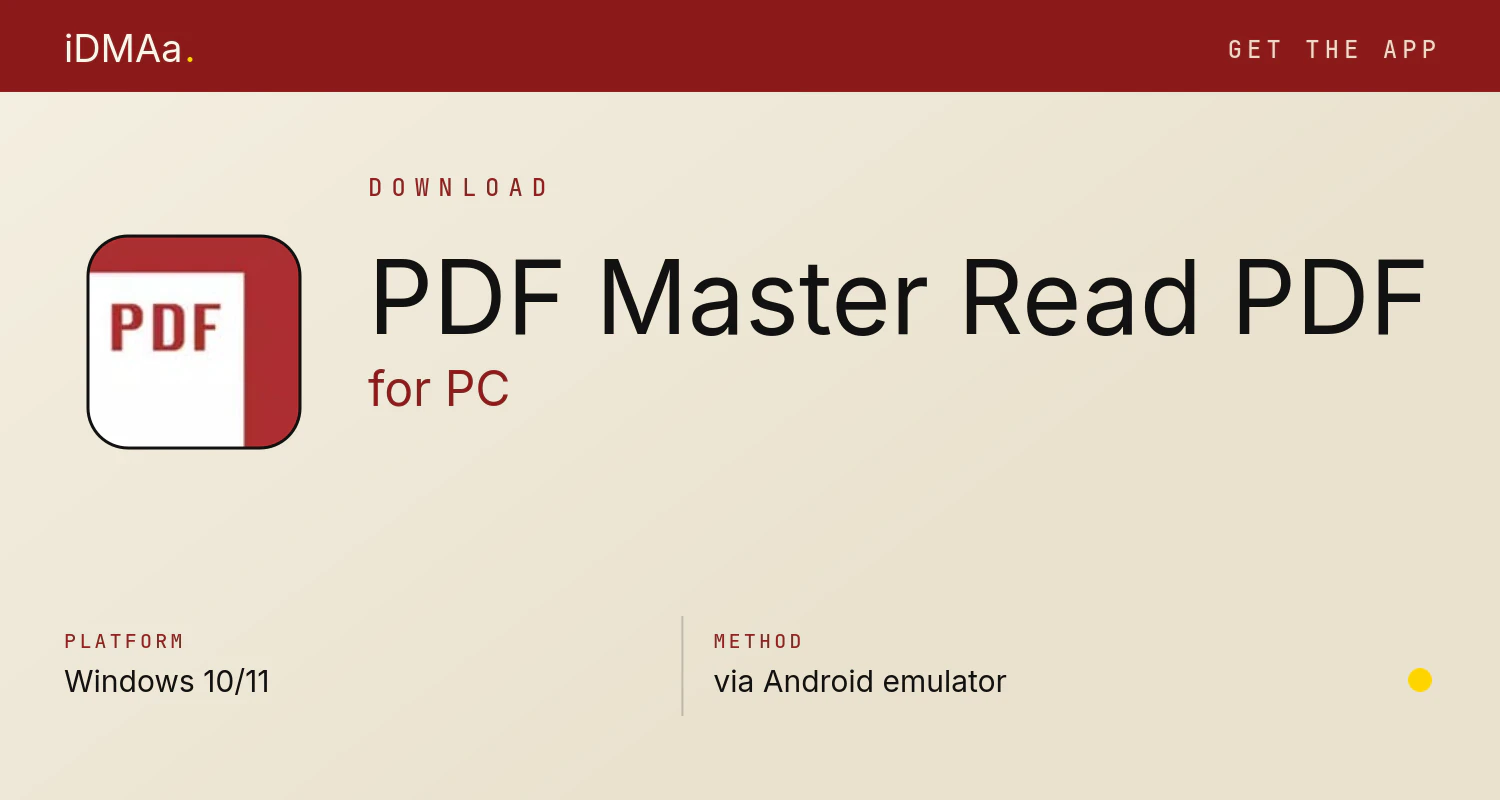Download PDF Master-Read PDF for PC