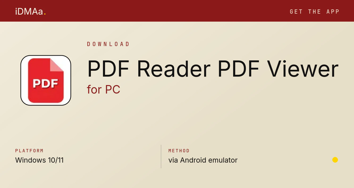 Download PDF Reader & PDF Viewer for PC