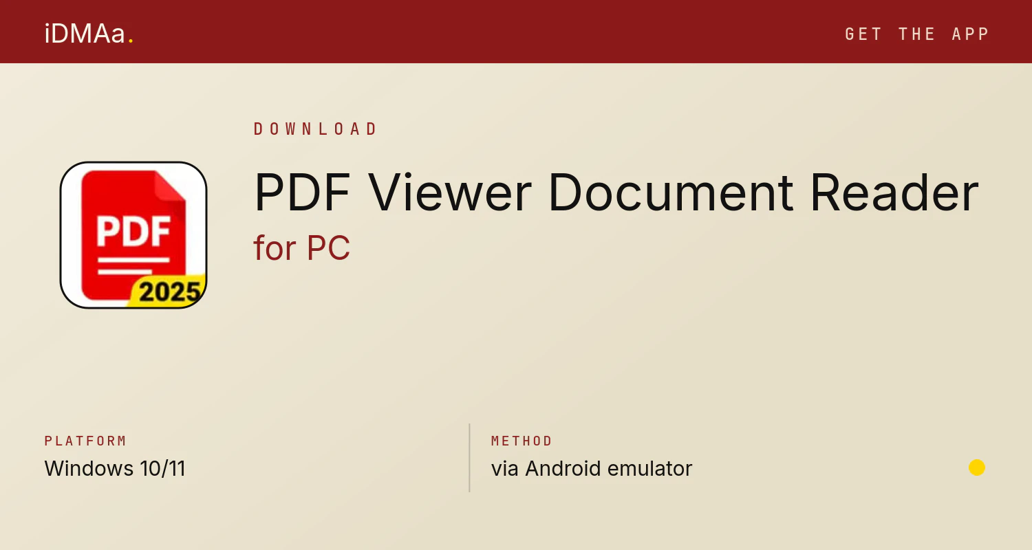 Download PDF Viewer - Document Reader for PC