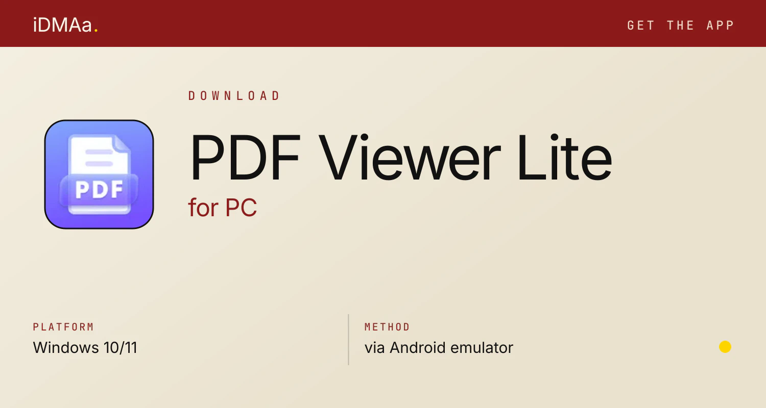 Download PDF Viewer Lite for PC Download PDF Viewer Lite for PC