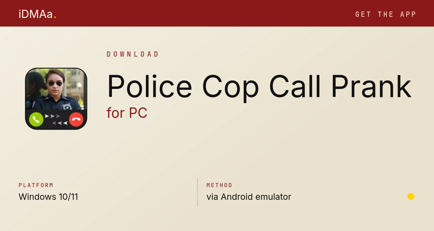 Download Police Cop Call Prank for PC