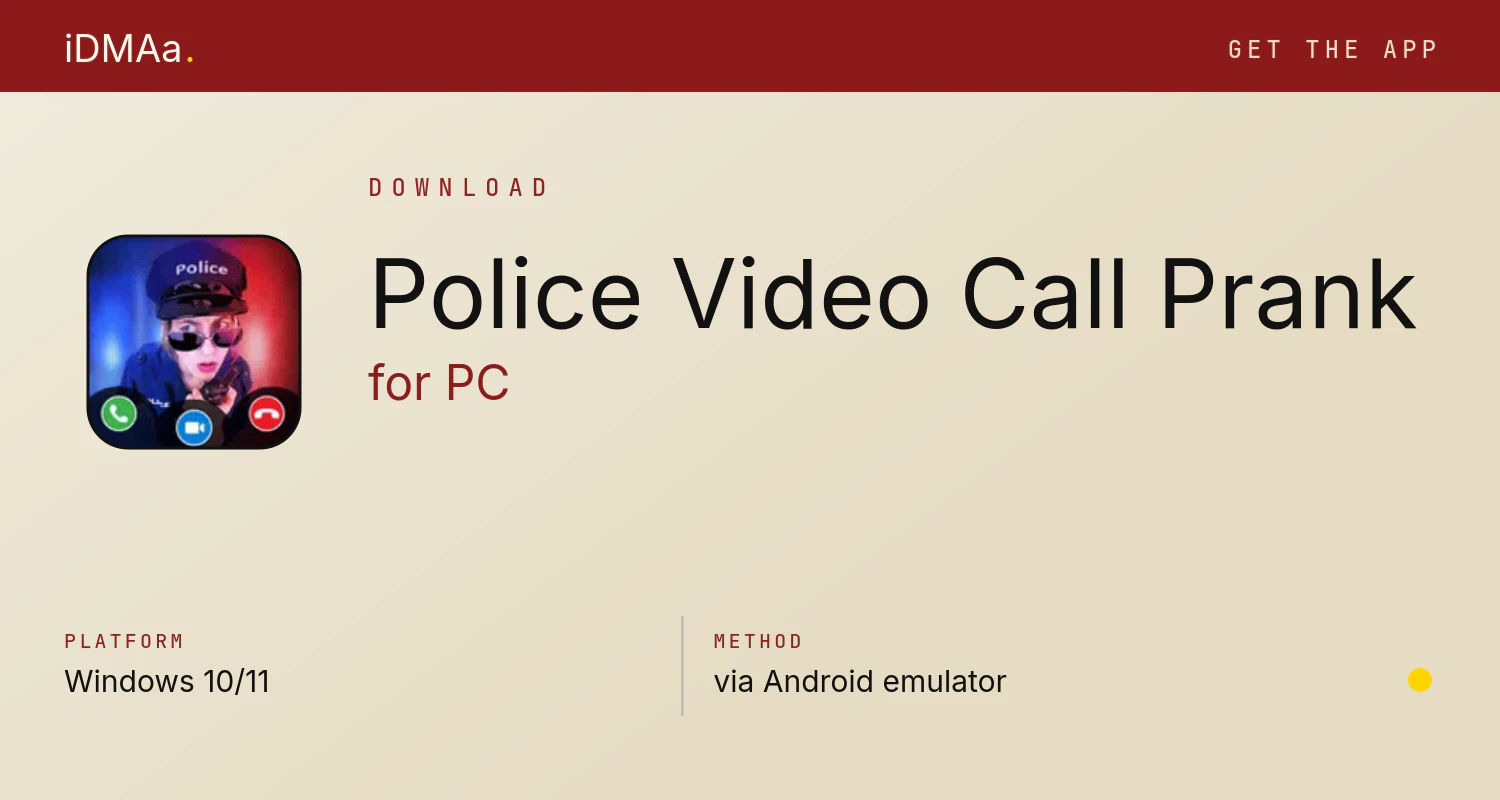 Download Police Video Call Prank for PC Download Police Video Call Prank for PC