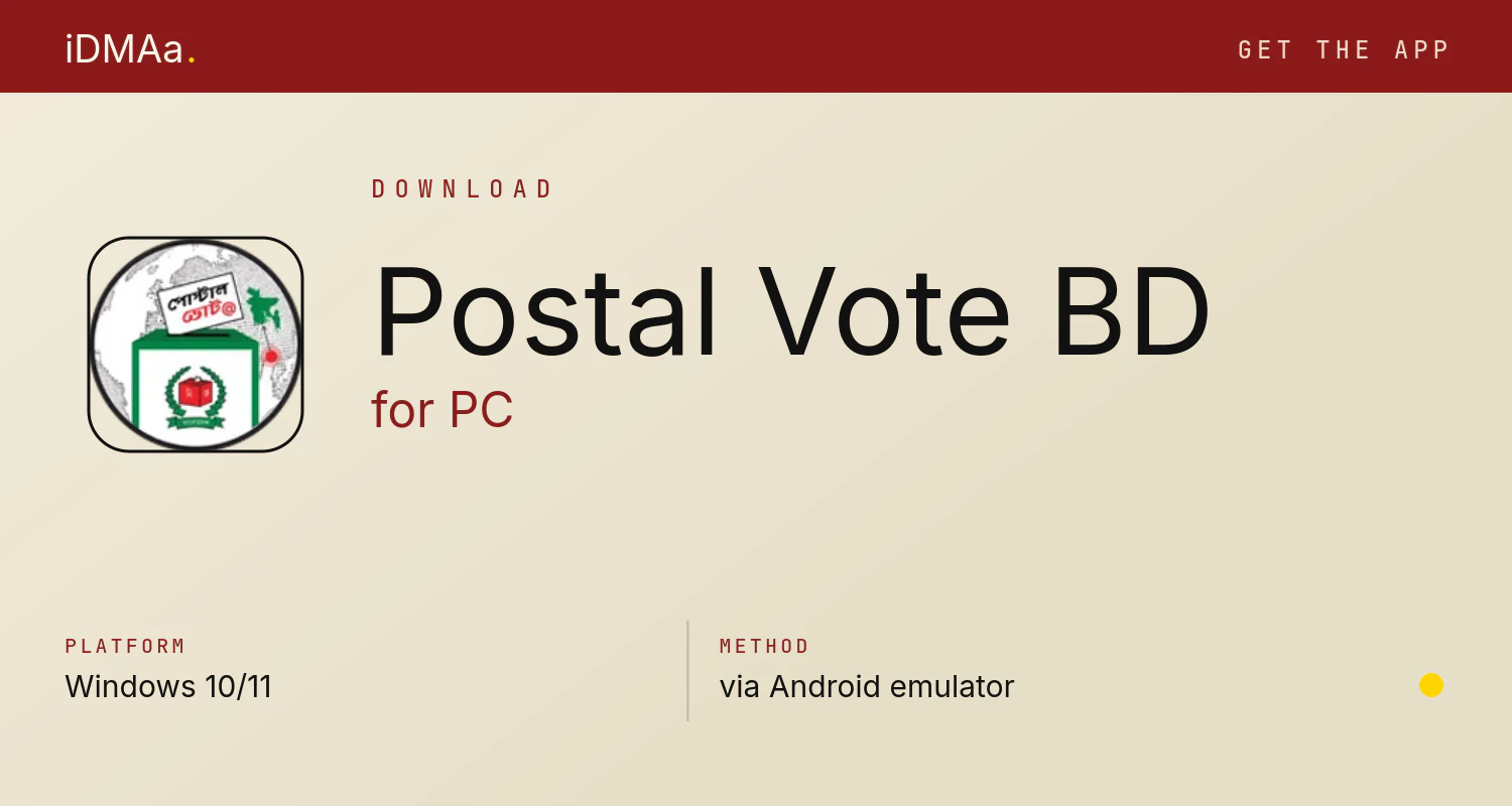 Download Postal Vote BD for PC