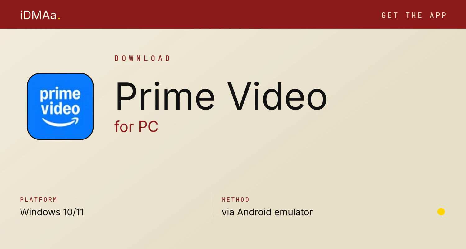 Download Prime Video for PC