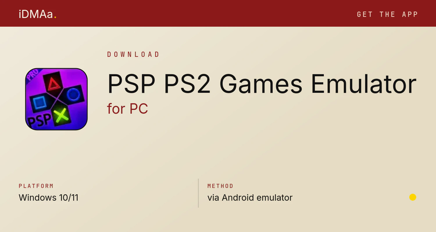 Download PSP PS2 - Games Emulator for PC