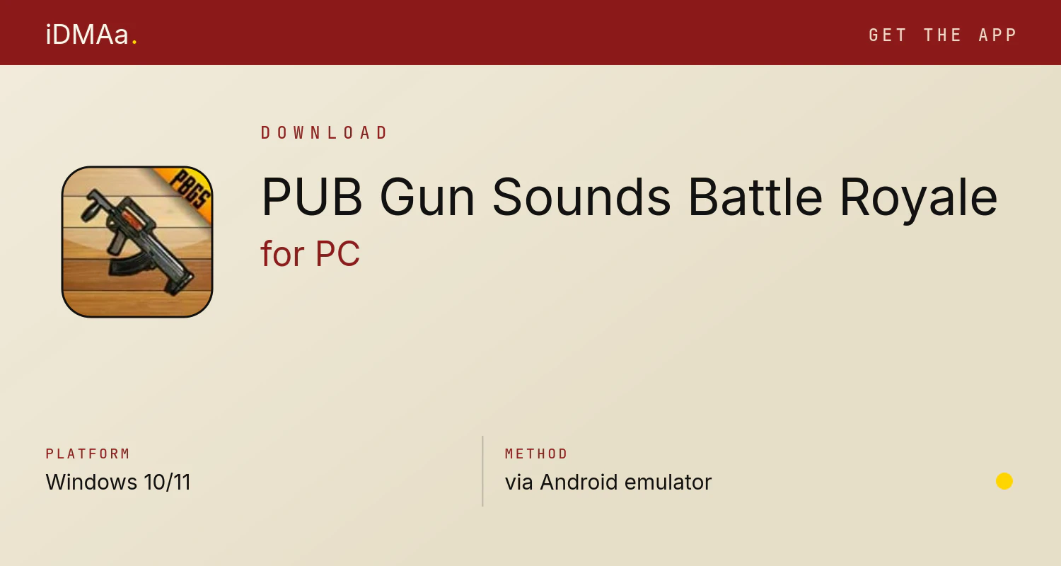 Download PUB Gun Sounds: Battle Royale for PC