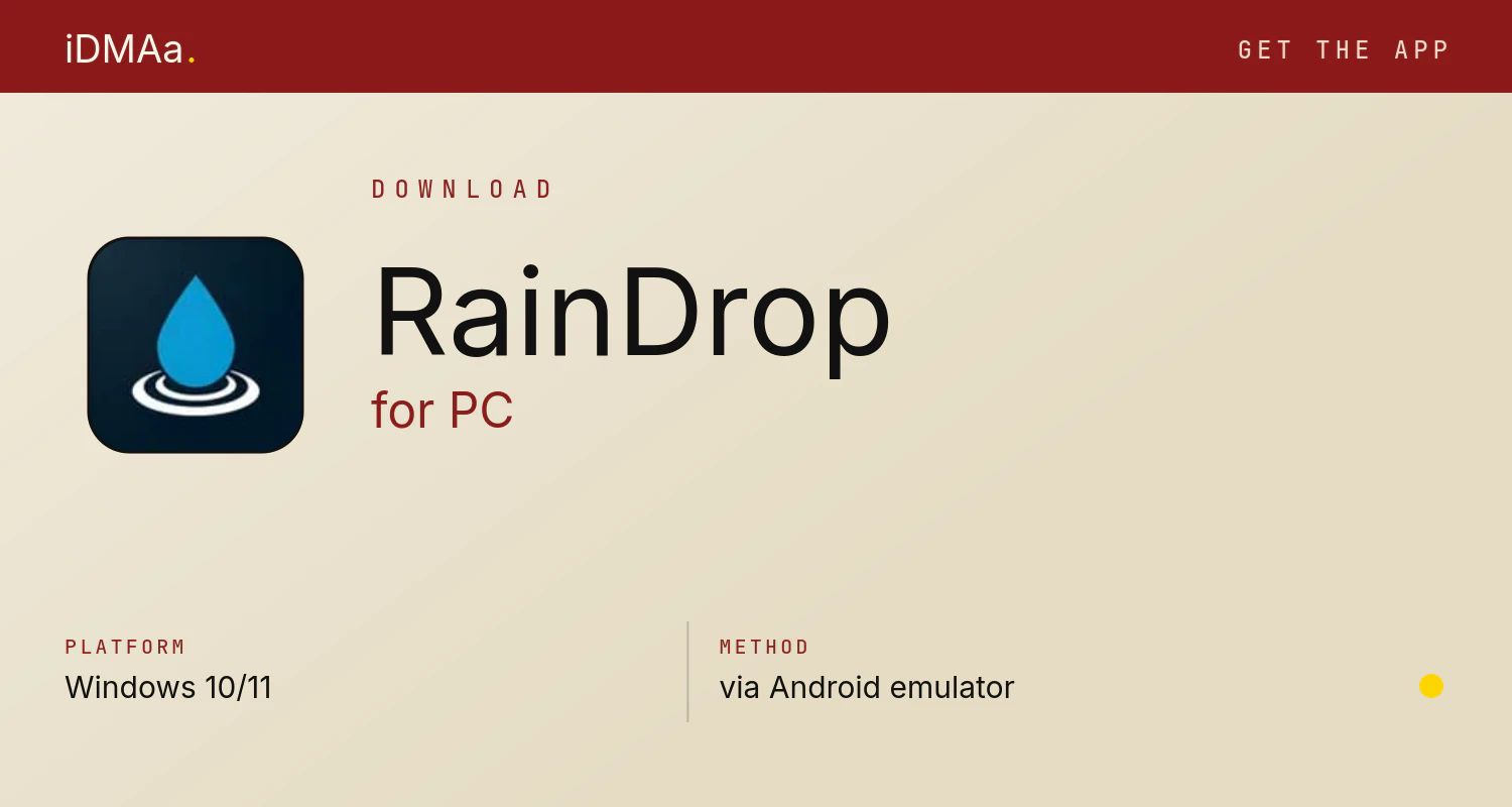 Download RainDrop for PC Download RainDrop for PC