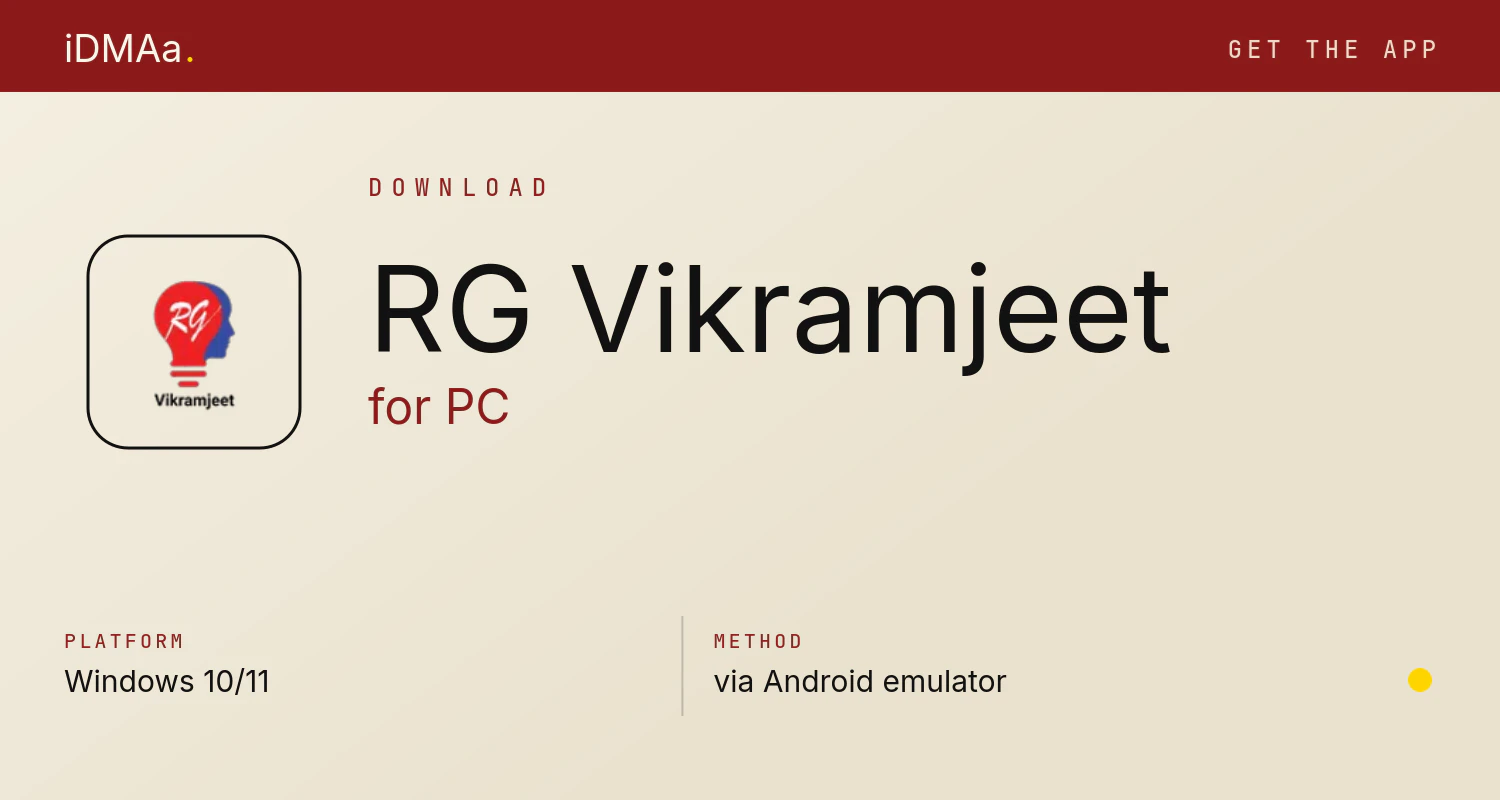 Download RG Vikramjeet for PC Download RG Vikramjeet for PC