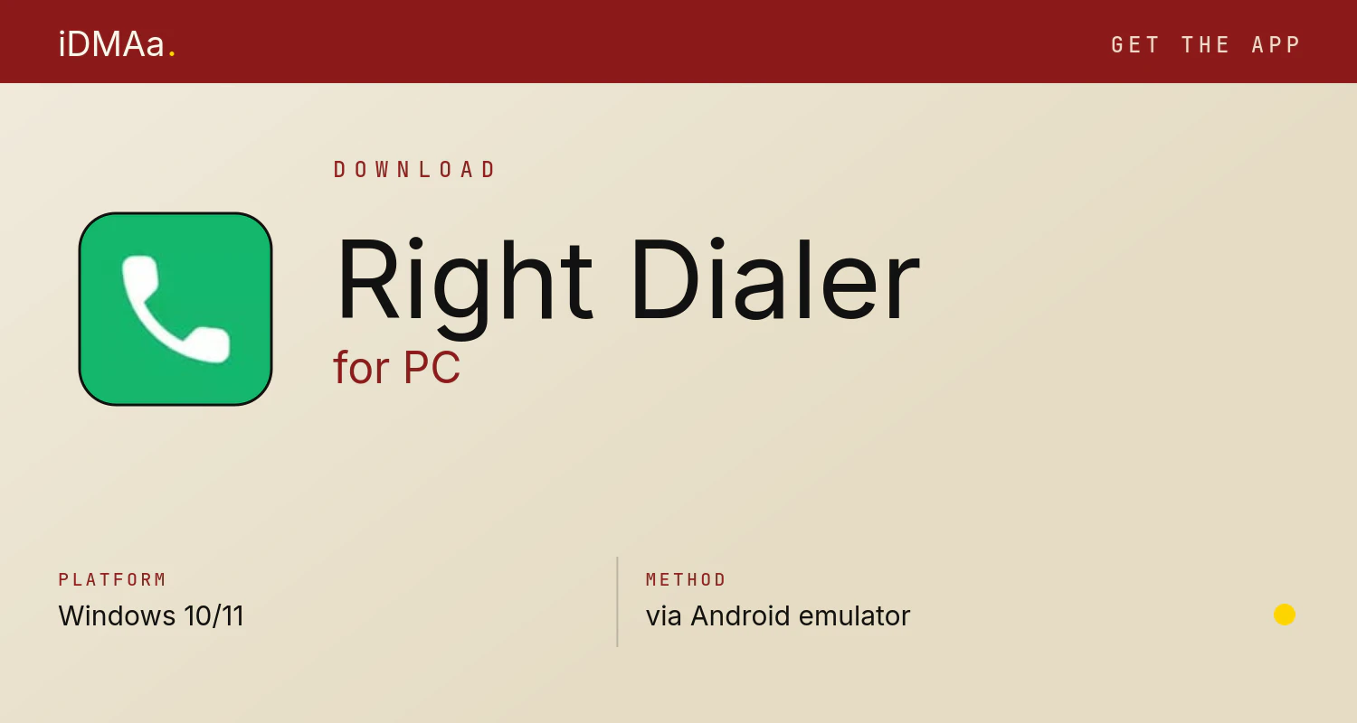 Download Right Dialer for PC