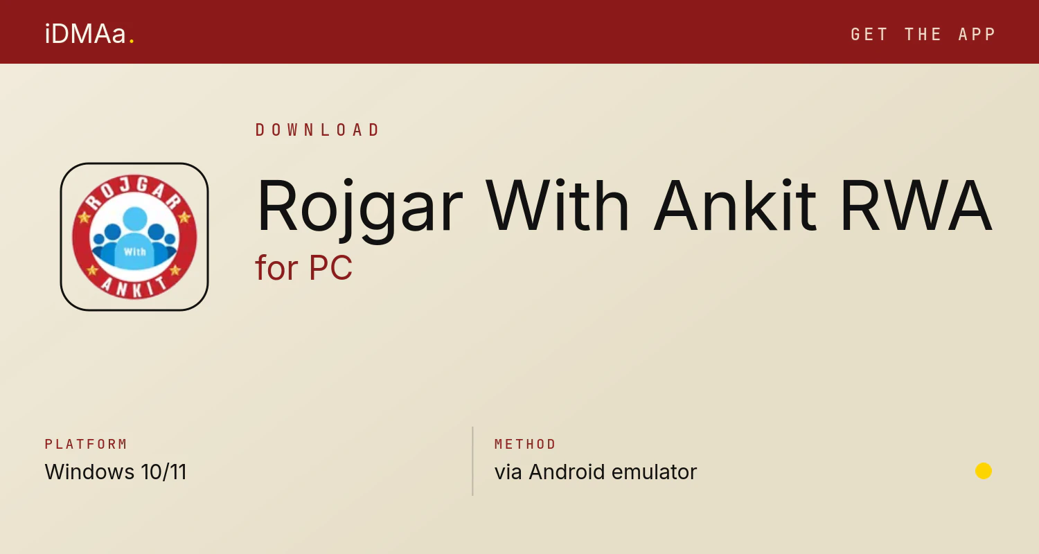 Download Rojgar With Ankit (RWA) for PC