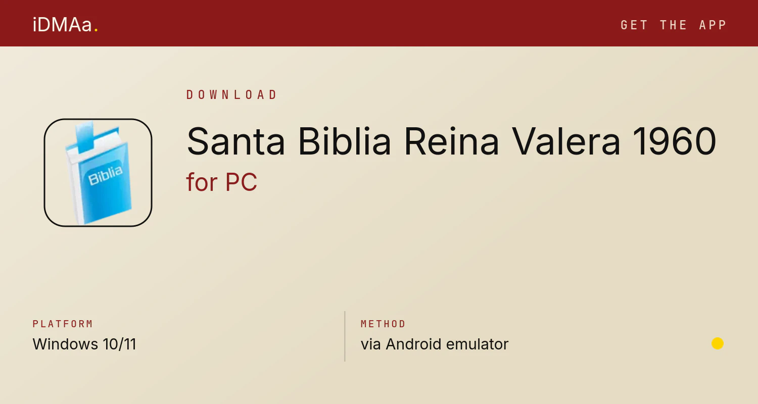 Download Santa Biblia Reina Valera 1960 for PC Download Santa Biblia Reina Valera 1960 for PC