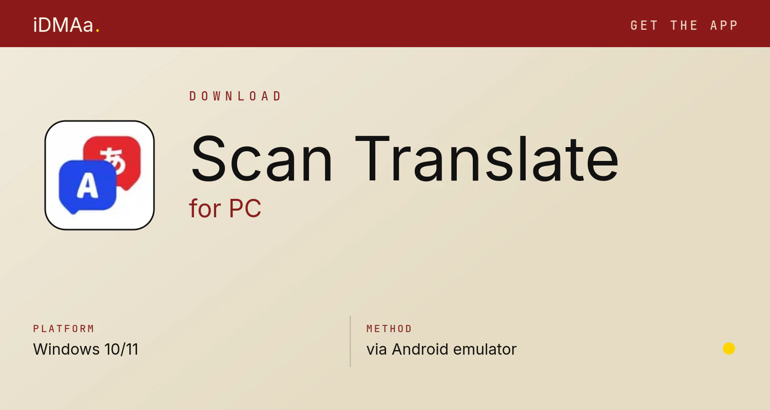 Download Scan Translate for PC
