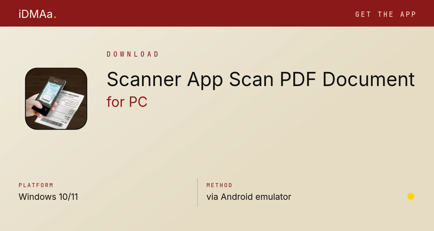 Download Scanner App- Scan PDF Document for PC Download Scanner App- Scan PDF Document for PC