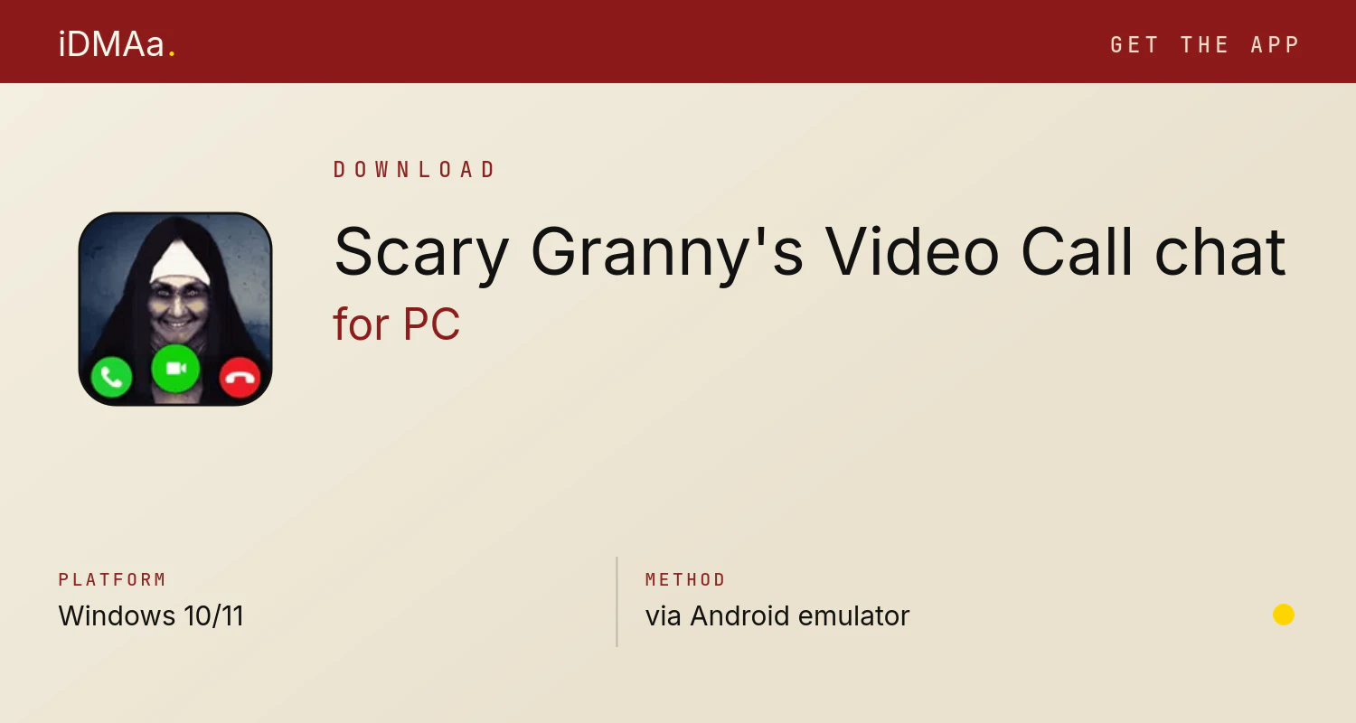 Download Scary Granny's Video Call chat for PC