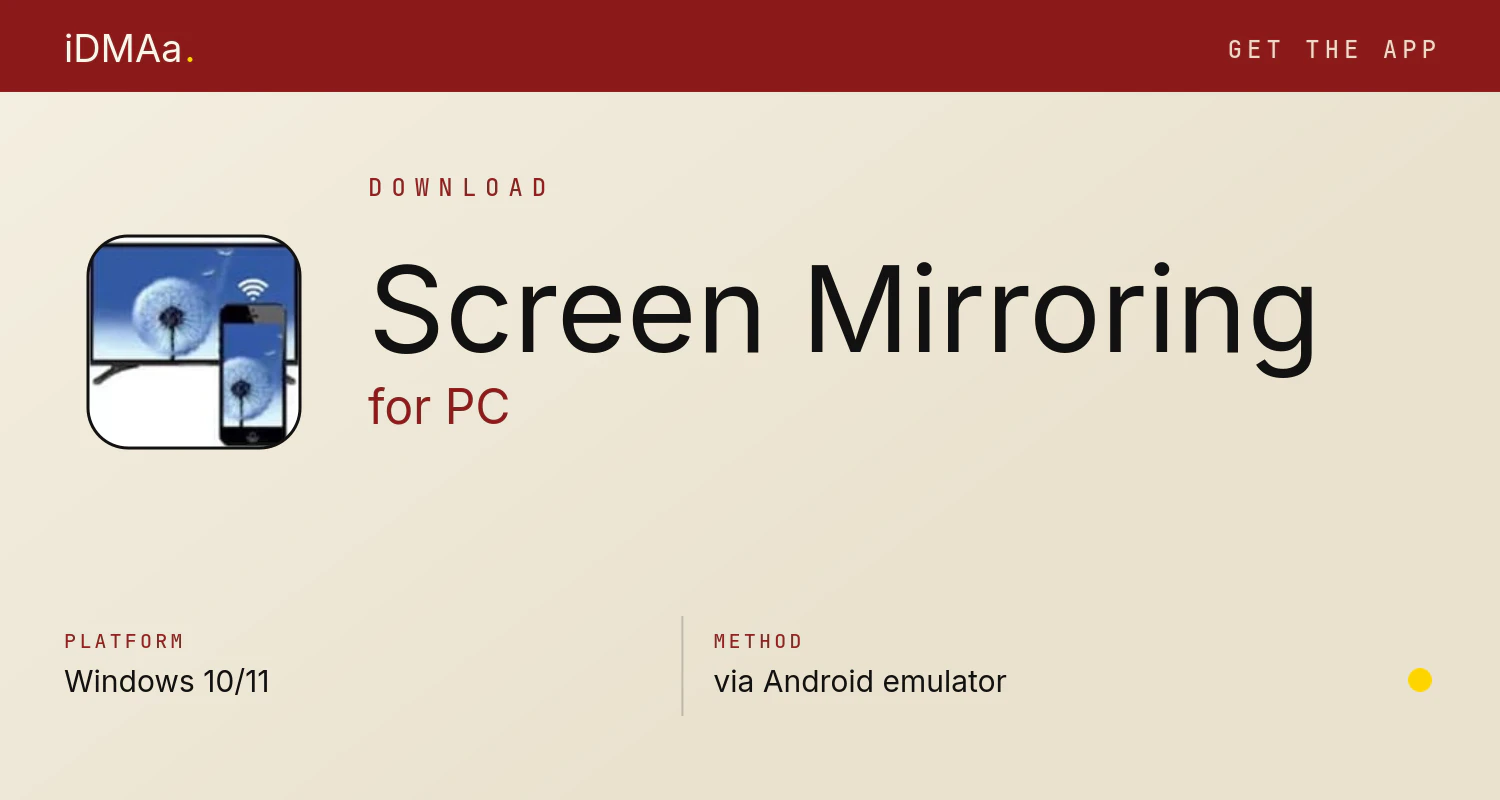 Download Screen Mirroring for PC