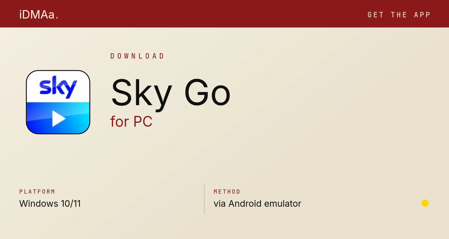 Download Sky Go for PC Download Sky Go for PC