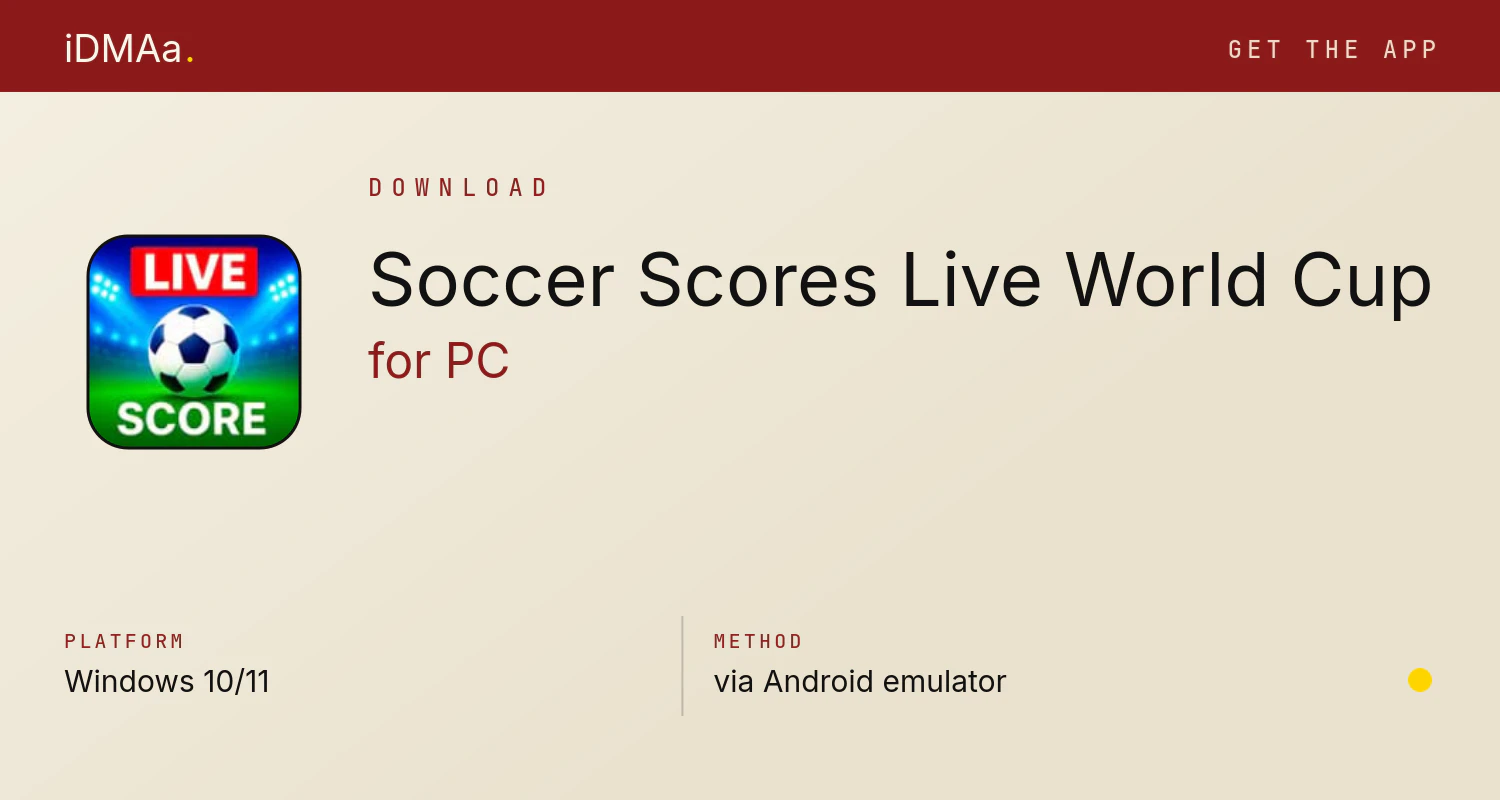 Download Soccer Scores: Live World Cup for PC