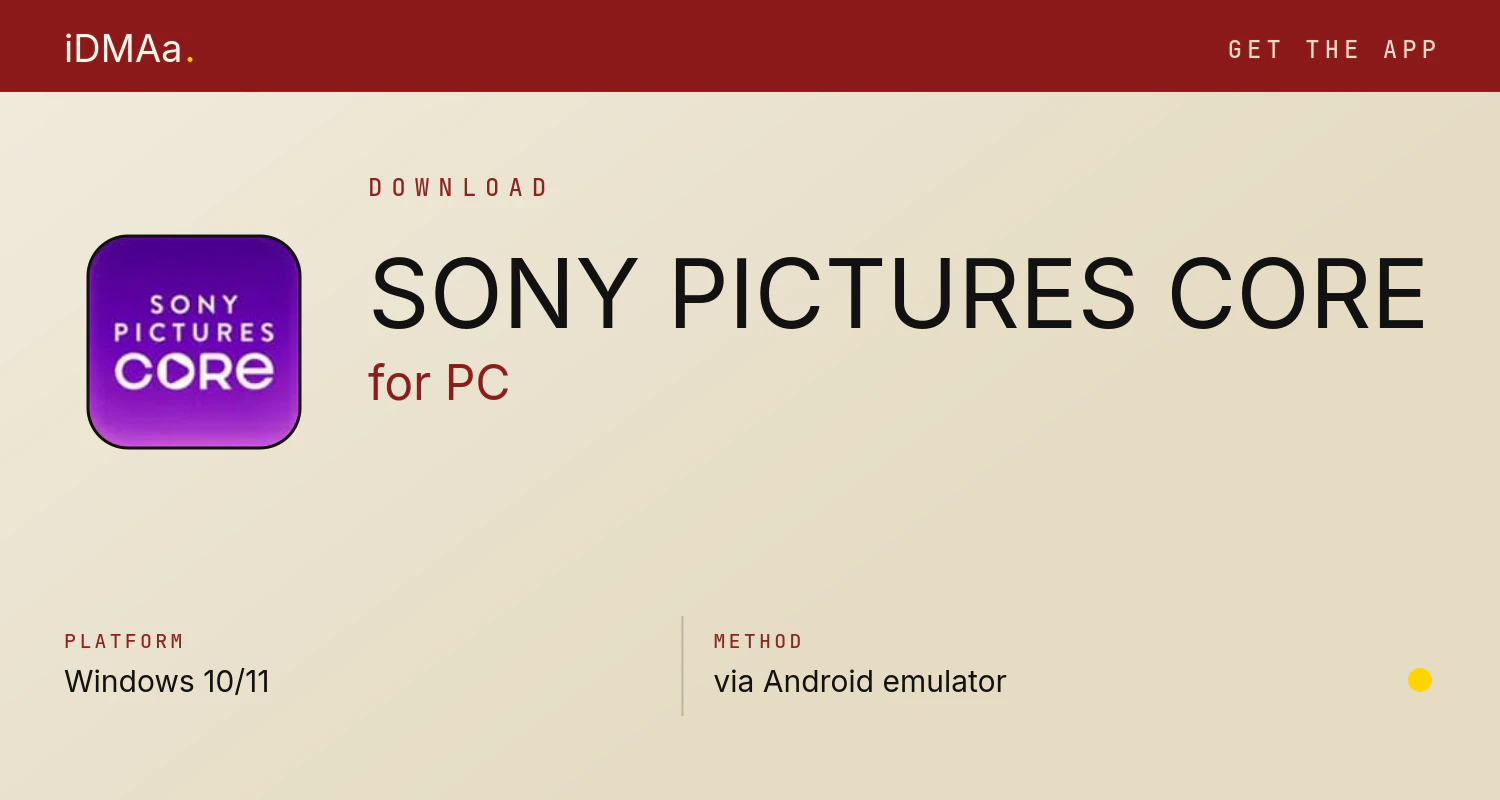 Download SONY PICTURES CORE for PC