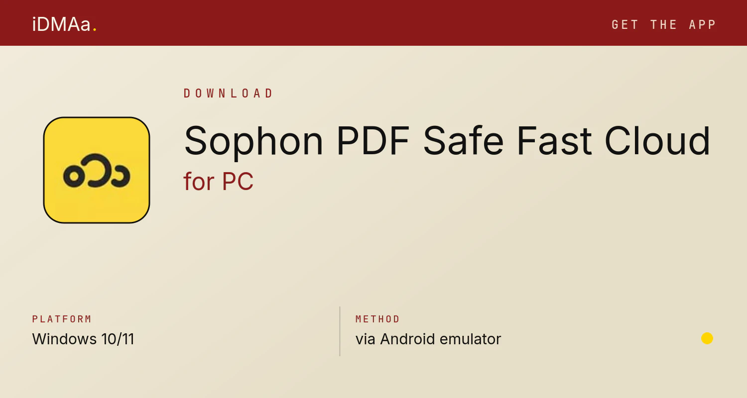 Download Sophon - PDF, Safe, Fast Cloud for PC