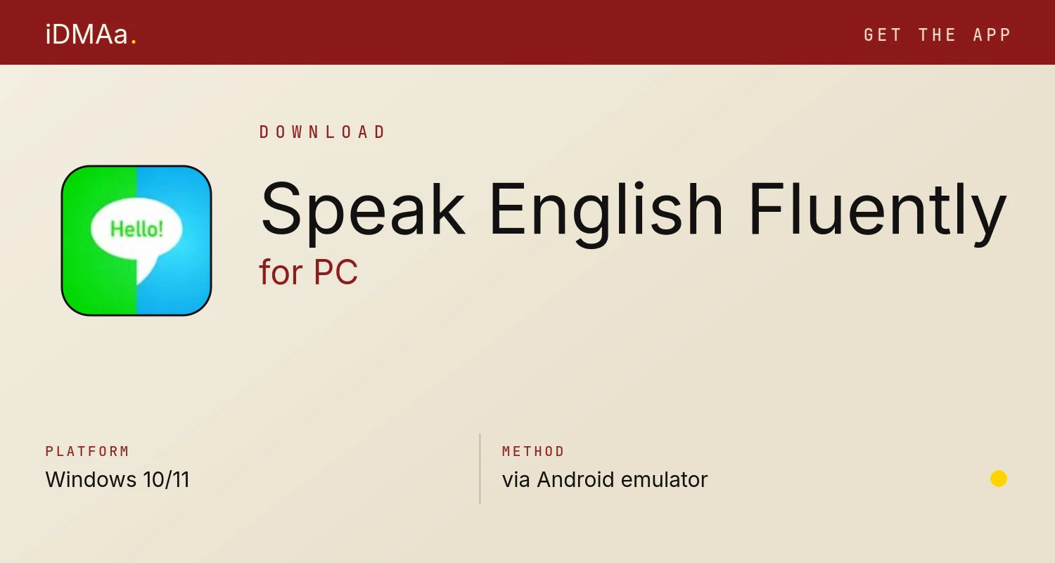 Download Speak English Fluently for PC
