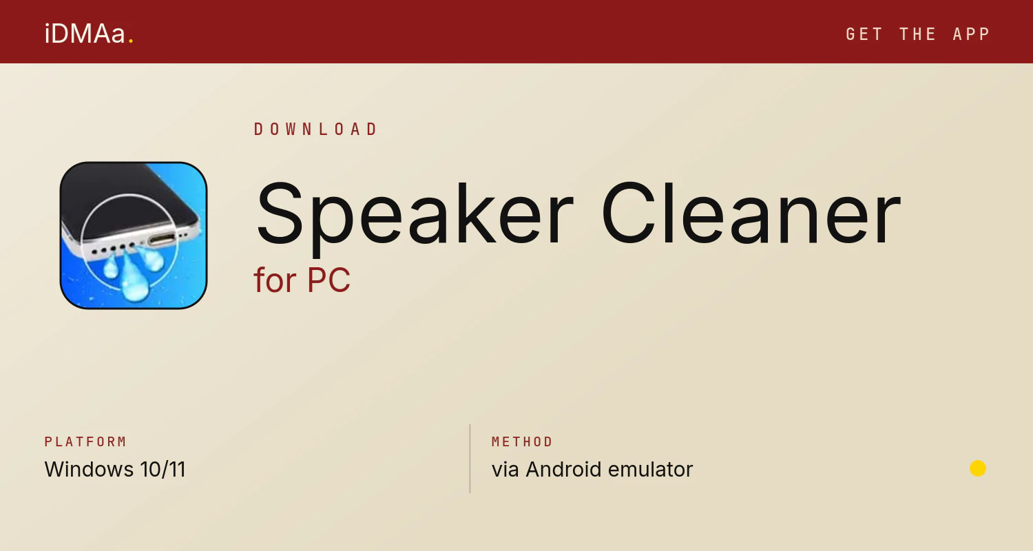 Download Speaker Cleaner for PC Download Speaker Cleaner for PC