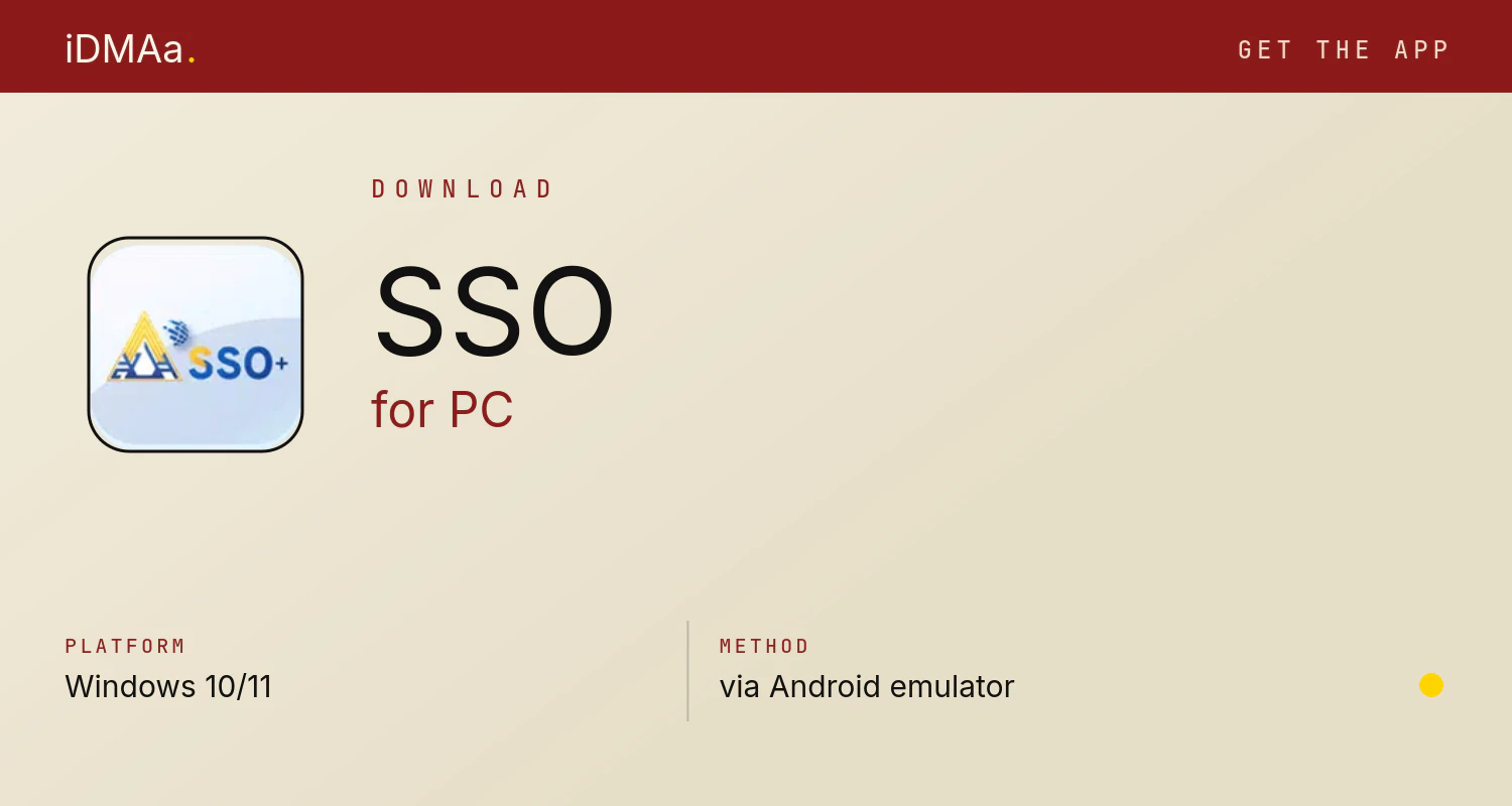 Download SSO+ for PC Download SSO+ for PC