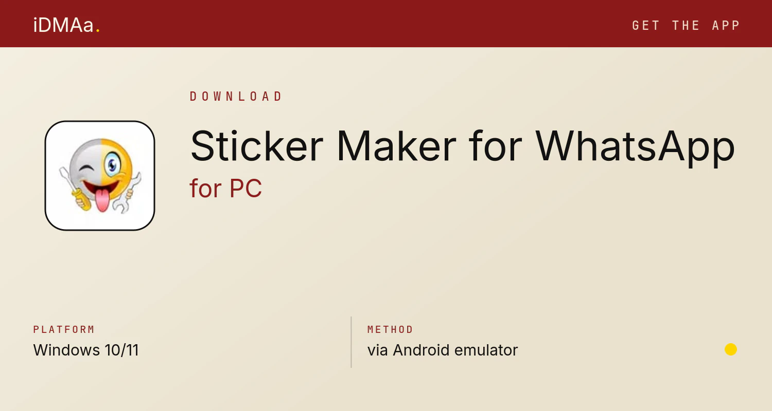 Download Sticker Maker for WhatsApp for PC Download Sticker Maker for WhatsApp for PC