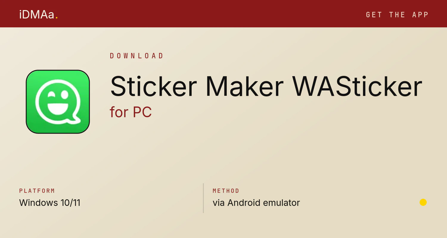 Download Sticker Maker - WASticker for PC